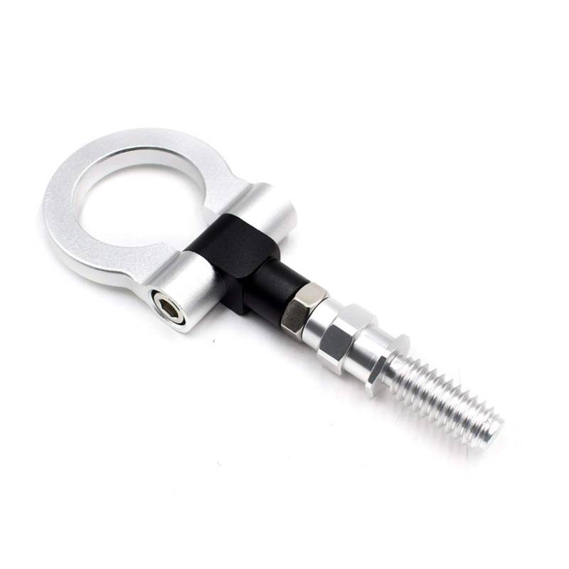 AbschleppöSe,Abschlepphaken Universal Racing Tow Haken Für Autos Blau Rot Goldene Schwarze Silberne Abschleppbarren(Silver) von DLZFUDTY