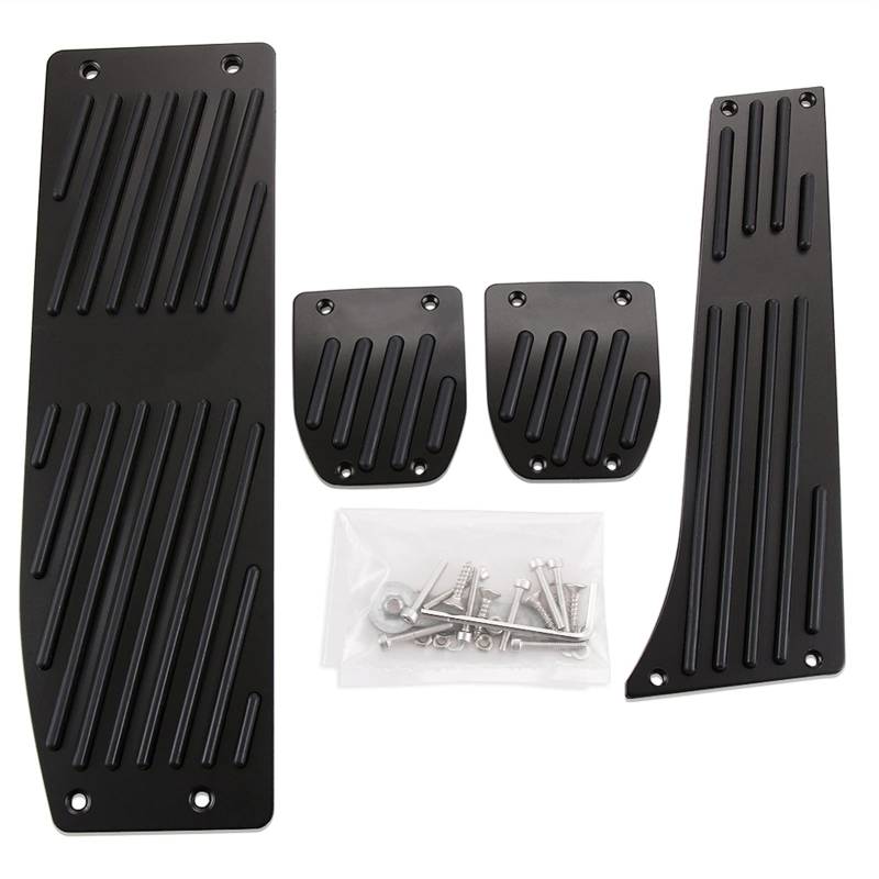 Auto Pedale,Pedalkappen Auto Gasbremsfußpedale Pedalabdeckung Passend für BMW F30 F10 F20 E34 E39 E90 E60 E63 F12 E84 F25 1 3 5 6 x1 x3 x5 Serie LHD(Black mt) von DLZFUDTY