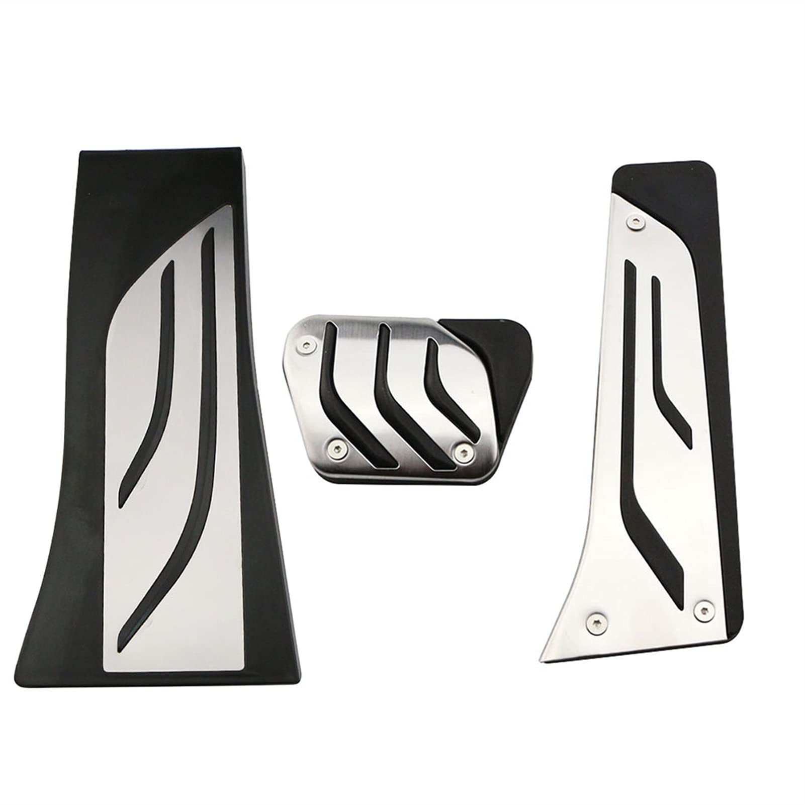 Auto Pedale,Pedalkappen Auto-Pedals-Kit passen Passend für BMW X5 x6 F15 F16 E70 E71 E72 2008-2018 bei Gaspedal-Gasbremsfußstütze-Pedalabdeckung Passend für LHD Rostfreier Stahl(at with Rest) von DLZFUDTY