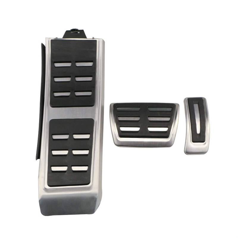 Auto Pedale,Pedalkappen Autosportpedale Passend für A4 A4 A4 A4 A8 A8 A8 S4 RS4 A5 S5 RS5 8T Q5 SQ5 8R Kraftstoffbremse Fußstütze Pedalabdeckung Autozubehör(at with Rest) von DLZFUDTY