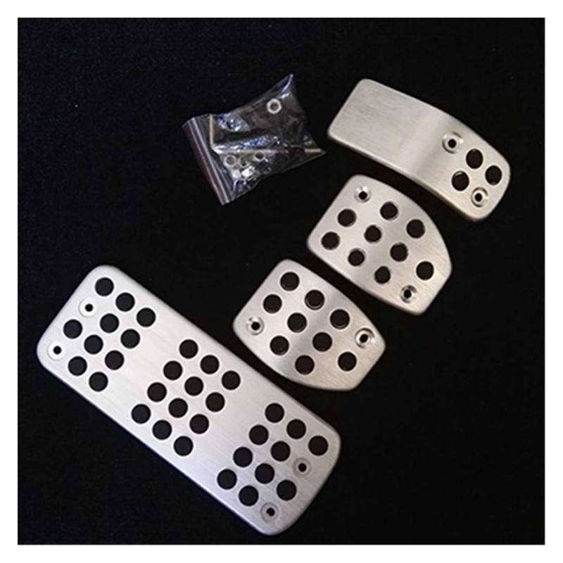 Auto Pedale,Pedalkappen Dee-Zubehör Fußstütze Modifizierte Pedalplatte Passend für Peugeot 207 301 307 208 2008 308 408 CC/Passend für C3 C4 / DS 3 4 6 DS3 DS4 DS6(MT 4 PCS) von DLZFUDTY