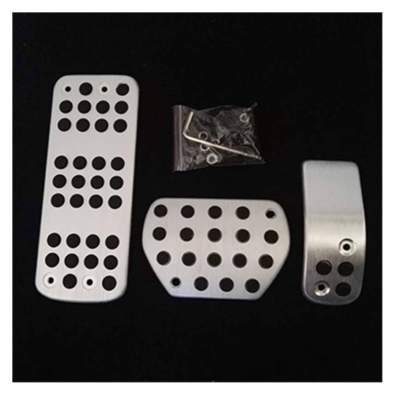 Auto Pedale,Pedalkappen Dee-Zubehör Fußstütze Modifizierte Pedalplatte Passend für Peugeot 207 301 307 208 2008 308 408 CC/Passend für C3 C4 / DS 3 4 6 DS3 DS4 DS6(at 3 PCS) von DLZFUDTY