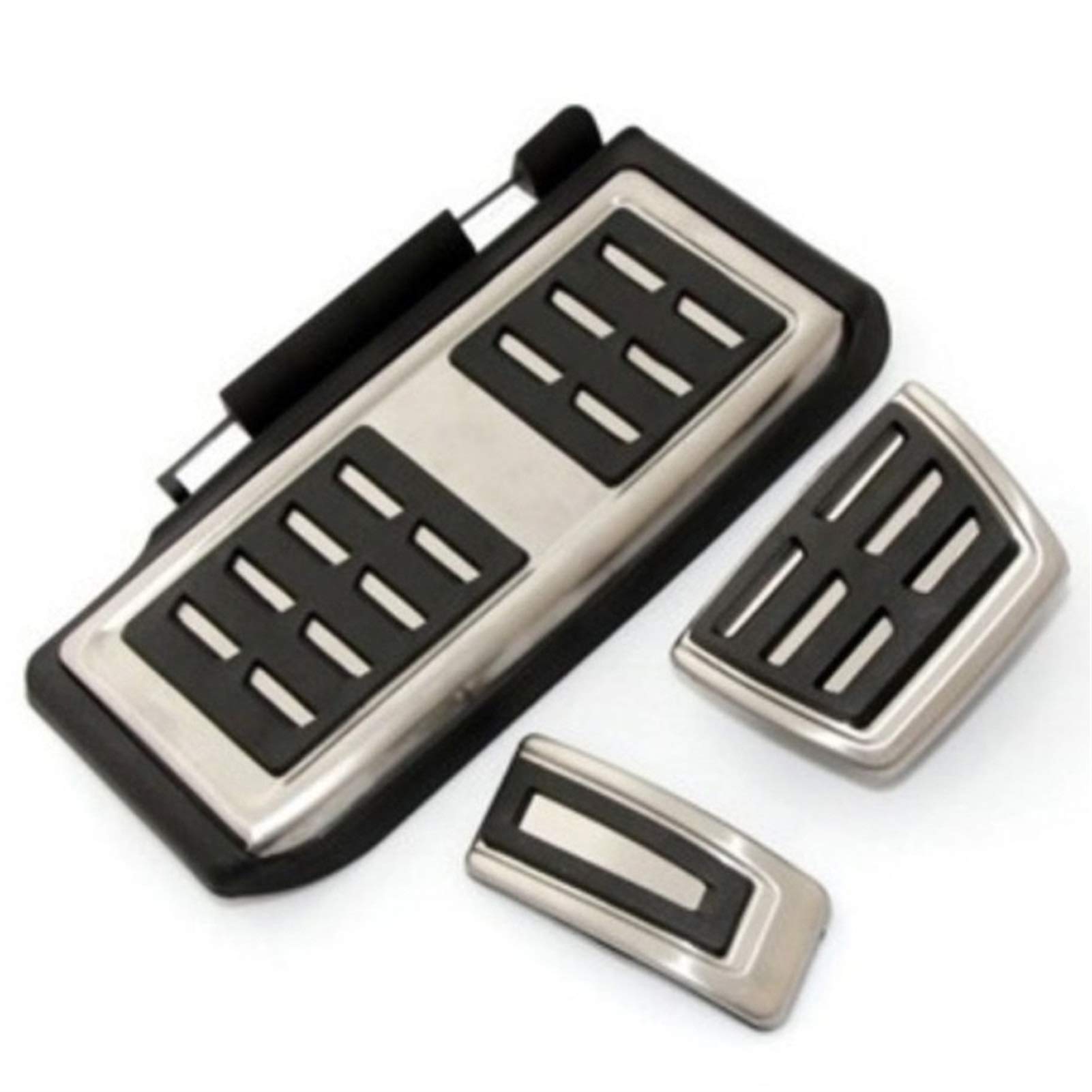Auto Pedale,Pedalkappen Edelstahlpedal Passend für Golf 7 GTI MK7 Lamando Polo A05 Passat B8 Rapid 5E 5F A7 2014+ Autozubehör(3 Pcs Full at) von DLZFUDTY