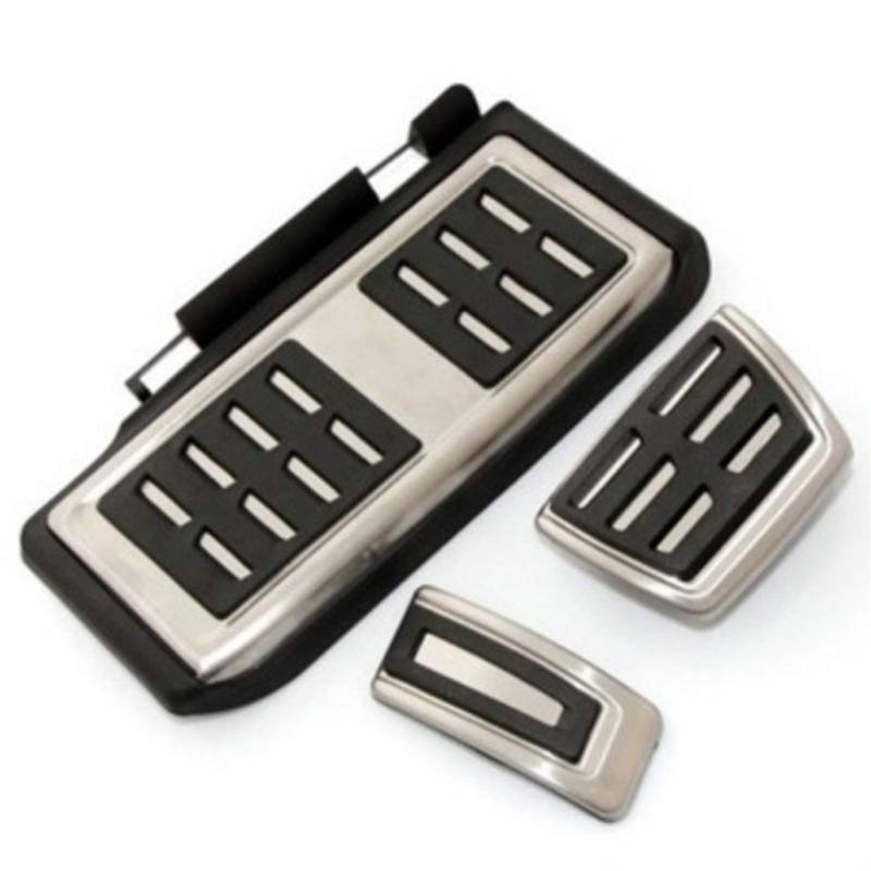 Auto Pedale,Pedalkappen Edelstahlpedal Passend für Golf 7 GTI MK7 Lamando Polo A05 Passat B8 Rapid 5E 5F A7 2014+ Autozubehör(3 Pcs Full at) von DLZFUDTY
