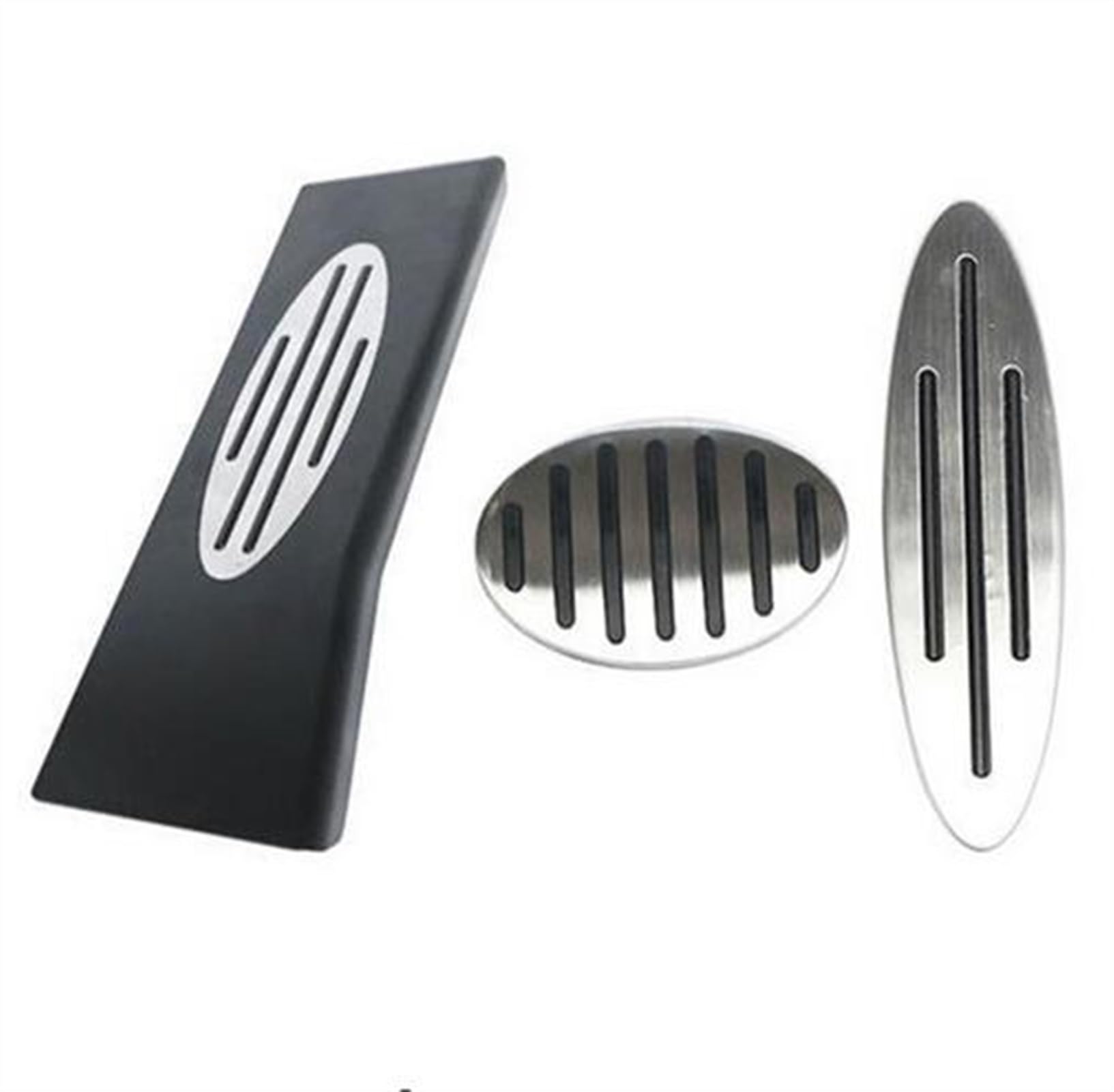 Auto Pedale,Pedalkappen Gas-Kraftstoff-Bremse Fußrasten Fußrasten-Pedal-Auflage Abdeckung Passend für MINI Cooper One Hatch Hardtop Ryman Passend für JCW R56 R60 R61 F54 F55 F56(at 3pcs) von DLZFUDTY