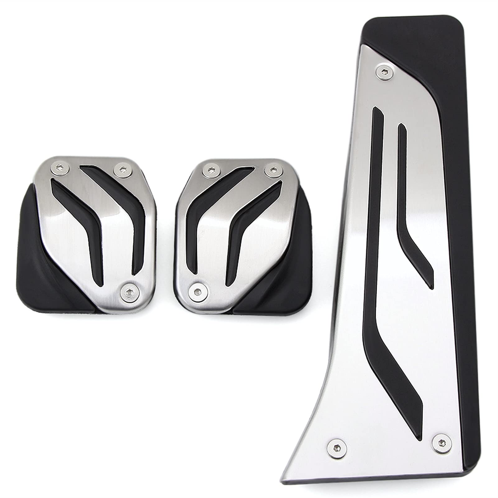 Auto Pedale,Pedalkappen Pedal Passend für BMW 1 2 3 4 Serie F20 F21 F22 F30 F31 F32 F36 Brenngasbremskupplung Fußstützepedalpolsterabdeckung ersetzen(3PCS MT) von DLZFUDTY