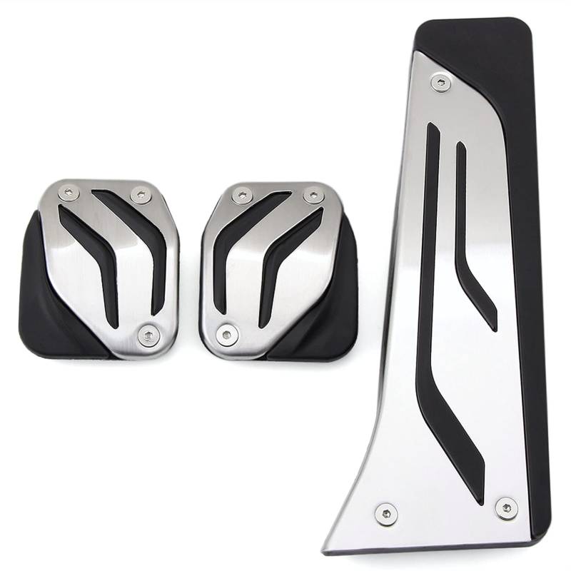 Auto Pedale,Pedalkappen Pedal Passend für BMW 1 2 3 4 Serie F20 F21 F22 F30 F31 F32 F36 Brenngasbremskupplung Fußstützepedalpolsterabdeckung ersetzen(3PCS MT) von DLZFUDTY