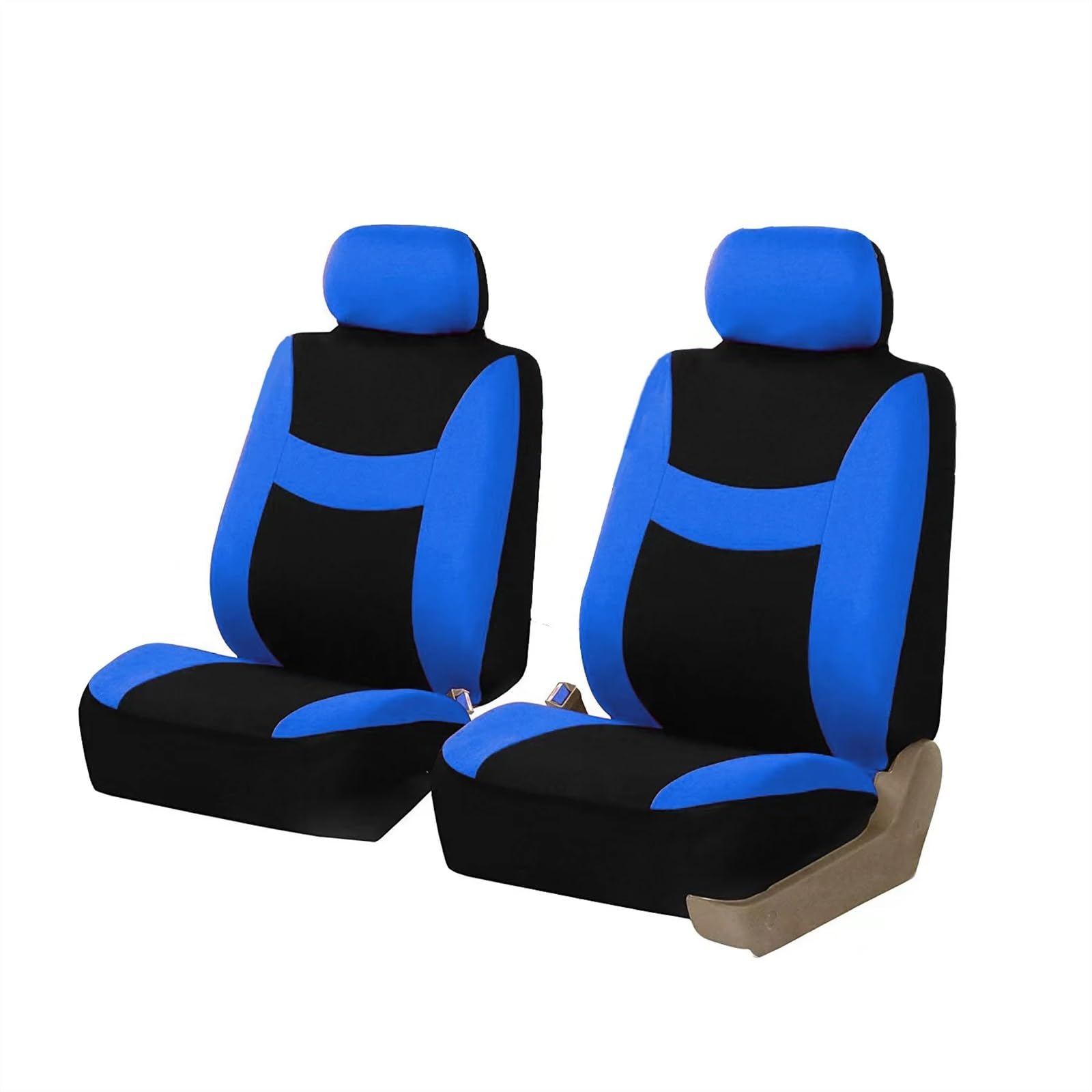 AutositzbezüGe,Auto SitzbezüGe 4-teiliges Set Autositzbezüge aus Polyestergewebe, vielseitig einsetzbar for kleine und mittelgroße Fahrzeuge in Mehreren Farben(2 Seats Blue) von DLZFUDTY