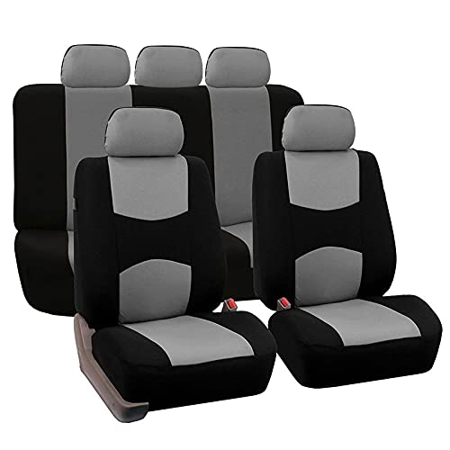 AutositzbezüGe,Auto SitzbezüGe Autositzabdeckungen Full Set Automobile Schutzabdeckung Fahrzeug Universalzubehör(Milky) von DLZFUDTY