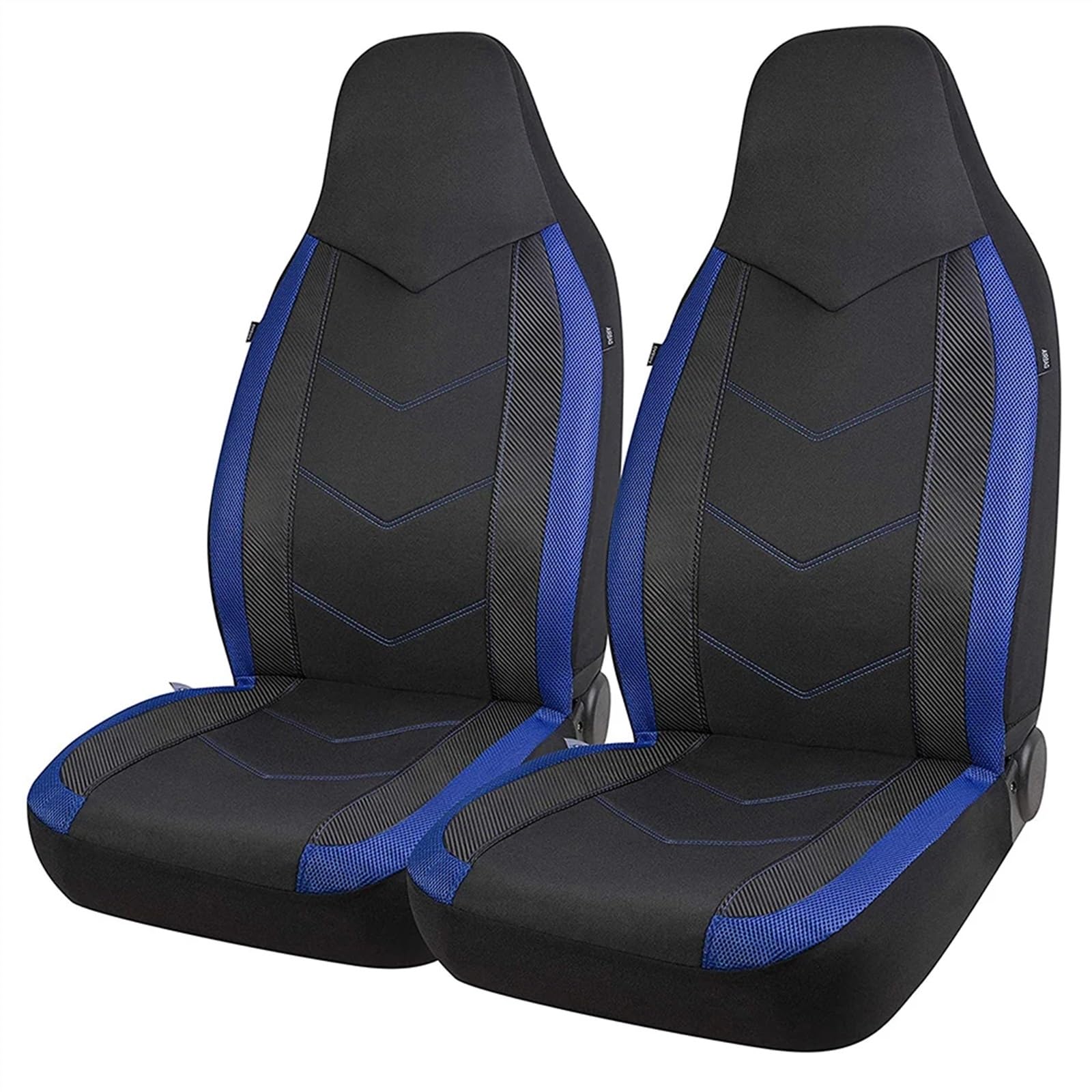 AutositzbezüGe,Auto SitzbezüGe Autositzbezüge aus Netzstoff, sportliches Design, Airbag-kompatibel, passend for die meisten Sitzkissen for Autos, SUVs, LKWs und Lieferwagen(Black+Blue) von DLZFUDTY