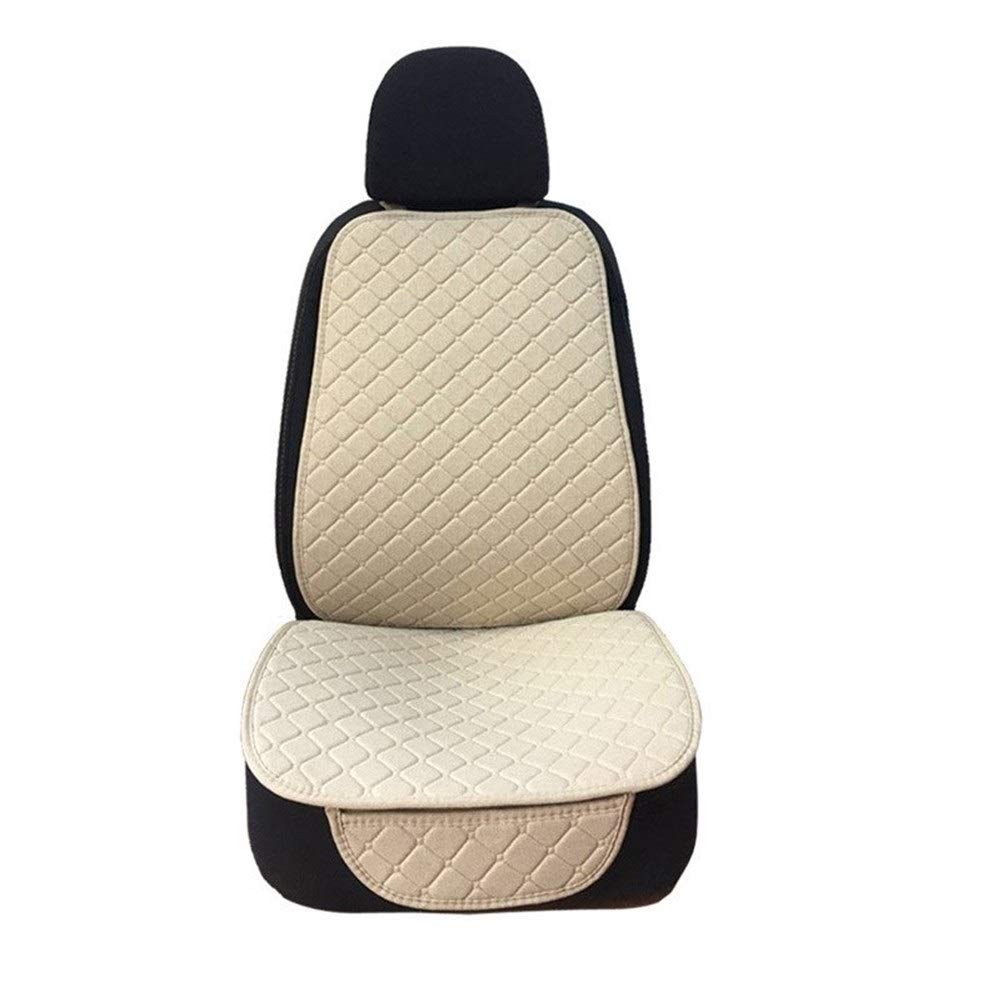 AutositzbezüGe,Auto SitzbezüGe Large Size One Sitz Flax Autositzbezug-Schutz-Frontsitzrückenkissen-Auflage-Matte Auto vorne Automotive Interior LKW(3) von DLZFUDTY