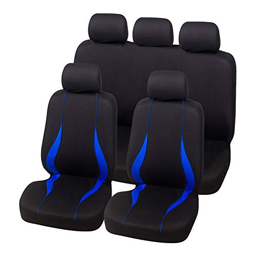 AutositzbezüGe,Auto SitzbezüGe Universal Autositzabdeckungen Auto Protect Covers Automotive Sitzbezüge for Kalina Grantar Lada Priora Renault Logan(R Blue) von DLZFUDTY
