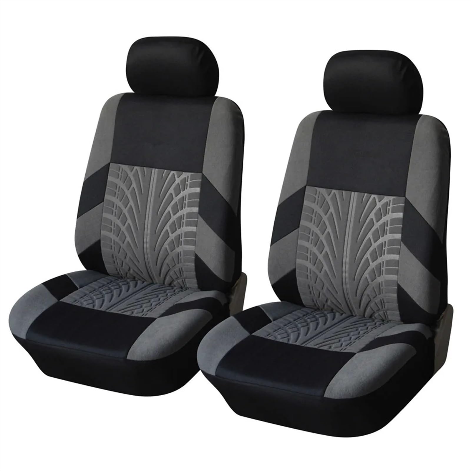 AutositzbezüGe,Auto SitzbezüGe Universal-Autositzbezug-Set mit 3D-Reifendruckmuster, Autositzkissenschutz, Auto-Styling, Innenausstattung(Dark Gray 4pcs) von DLZFUDTY