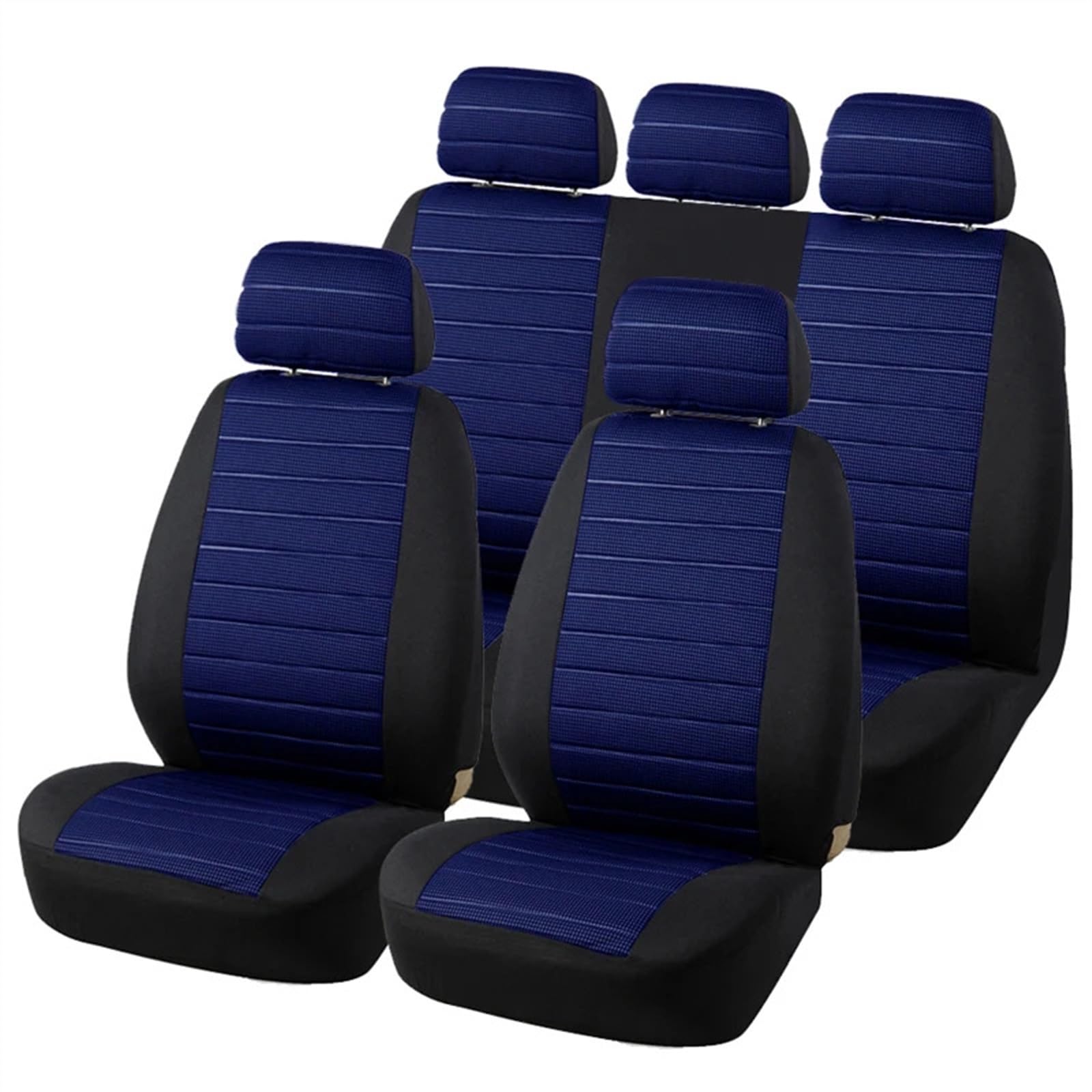 AutositzbezüGe,Auto SitzbezüGe Vollständiger Autositzbezug-Satz, universeller, Airbag-kompatibler Autoinnenraum, verschleißfester Sitzschutzbezug aus Polyesterfasergewebe(Full Set of Blue) von DLZFUDTY