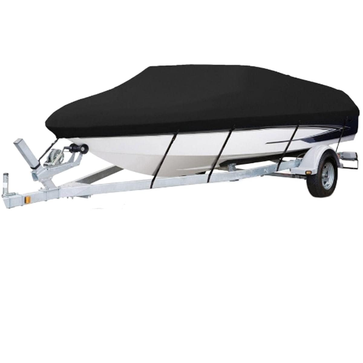 Bootsplane,Bootsplane Abdeckplane Wasserdicht 11-22ft Hochleistungsbootdeckel 21 0d 420D. Wasserdichtes Anti. Uv. Angeln Ski Bass V-Hull Runabouts Trailer Marine Zubehör(210D 11-13ft) von DLZFUDTY