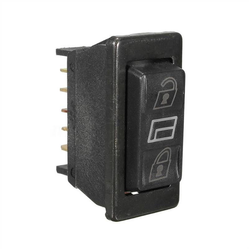 Fensterheber Schalter,Fensterheberschalter 12V 20A 3 In1 Universal Auto 5pins DPDT Power Tür Glas Schalter Türschloss Steuerung Glas Heber Taste Auto Ersatzteile von DLZFUDTY