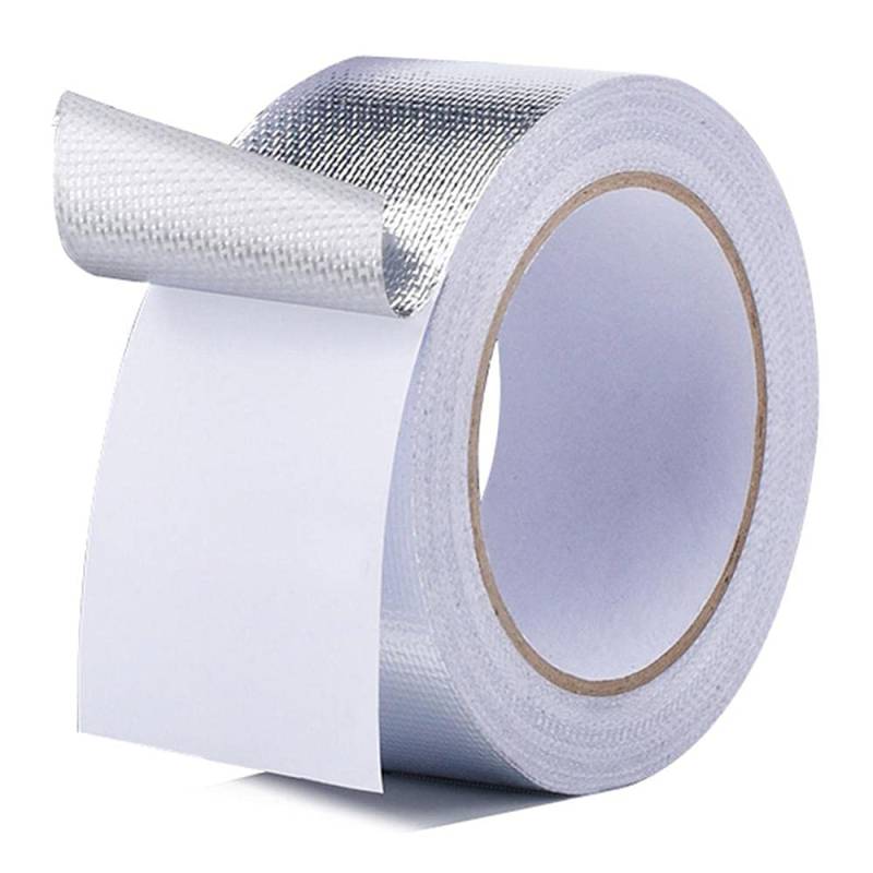 Hitzeschutzband Auspuff,Auspuff Dichtband 1 Rolle 20m Auto Motorradrohr Fiberglas Hitzeschild Selbstklebende reflektierende Folienband Wärmedämmungsband Auspuff von DLZFUDTY