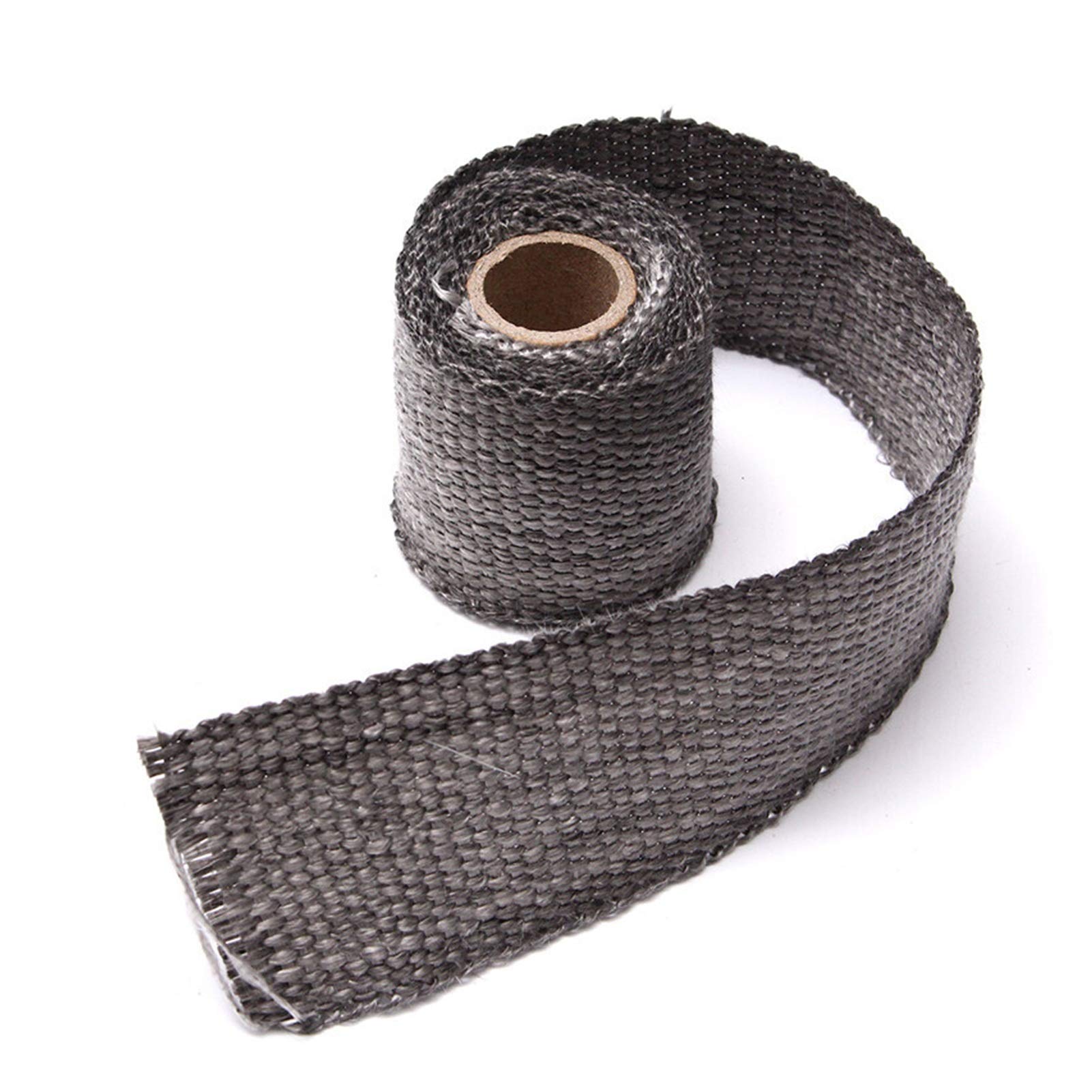 Hitzeschutzband Auspuff,Auspuff Dichtband 2 stücke 1,5m Auto Motorrad auspuff wrap rohre Header wärmeisolierung rollenband Turbo wärmeabgas thermische wickelband universal(Gray) von DLZFUDTY