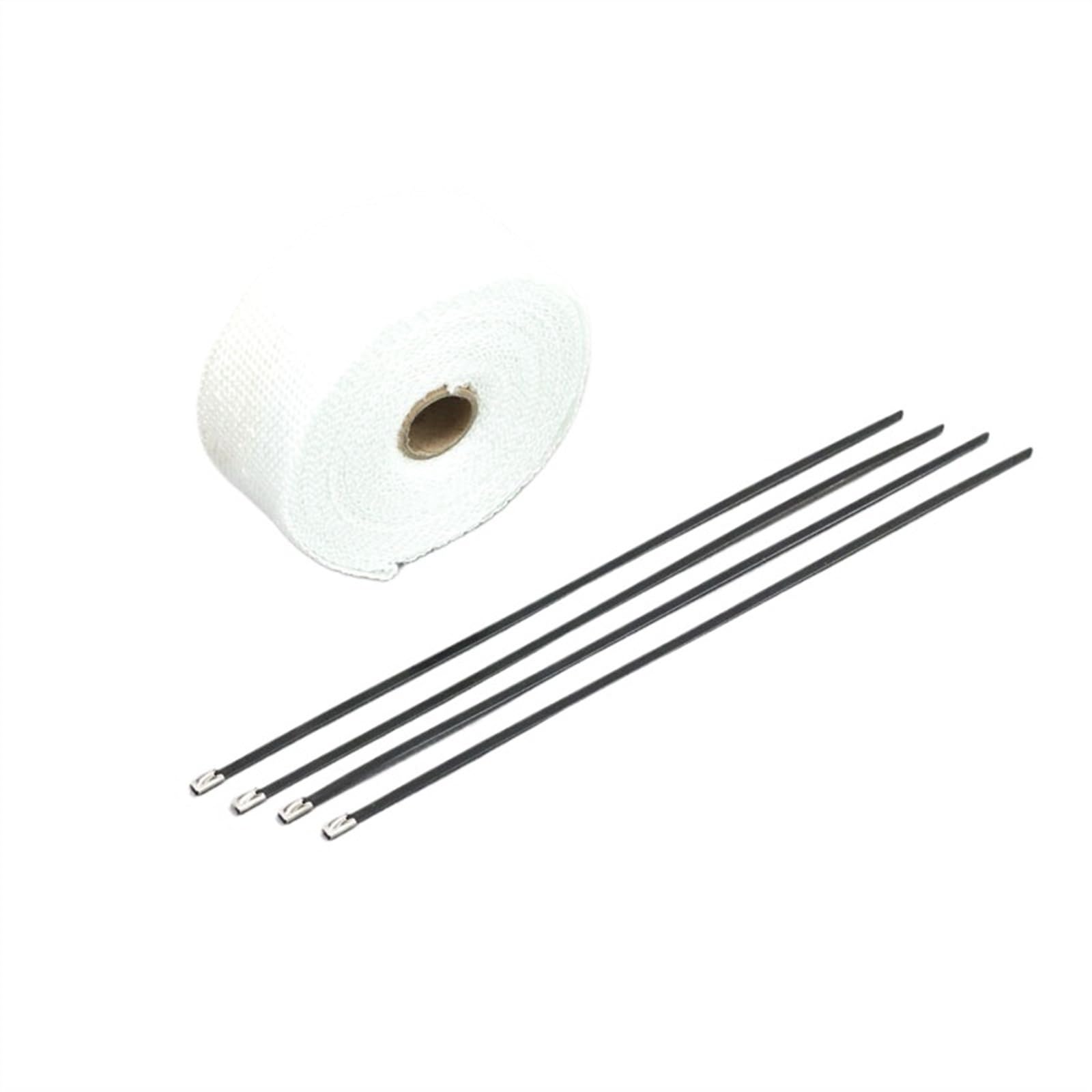 Hitzeschutzband Auspuff,Auspuff Dichtband 5/10 m Fiberglas Hitzeschild Auto Motorrad Auspuff Thermoband Header Rohr Wärmewickelband(10m) von DLZFUDTY