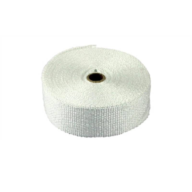 Hitzeschutzband Auspuff,Auspuff Dichtband 5 cm * 5/10/15/20 m Auto Motorrad Auspuff Thermo-Auspuffband, Auspuff Hitzeschild Rolle(5cm 15m White) von DLZFUDTY