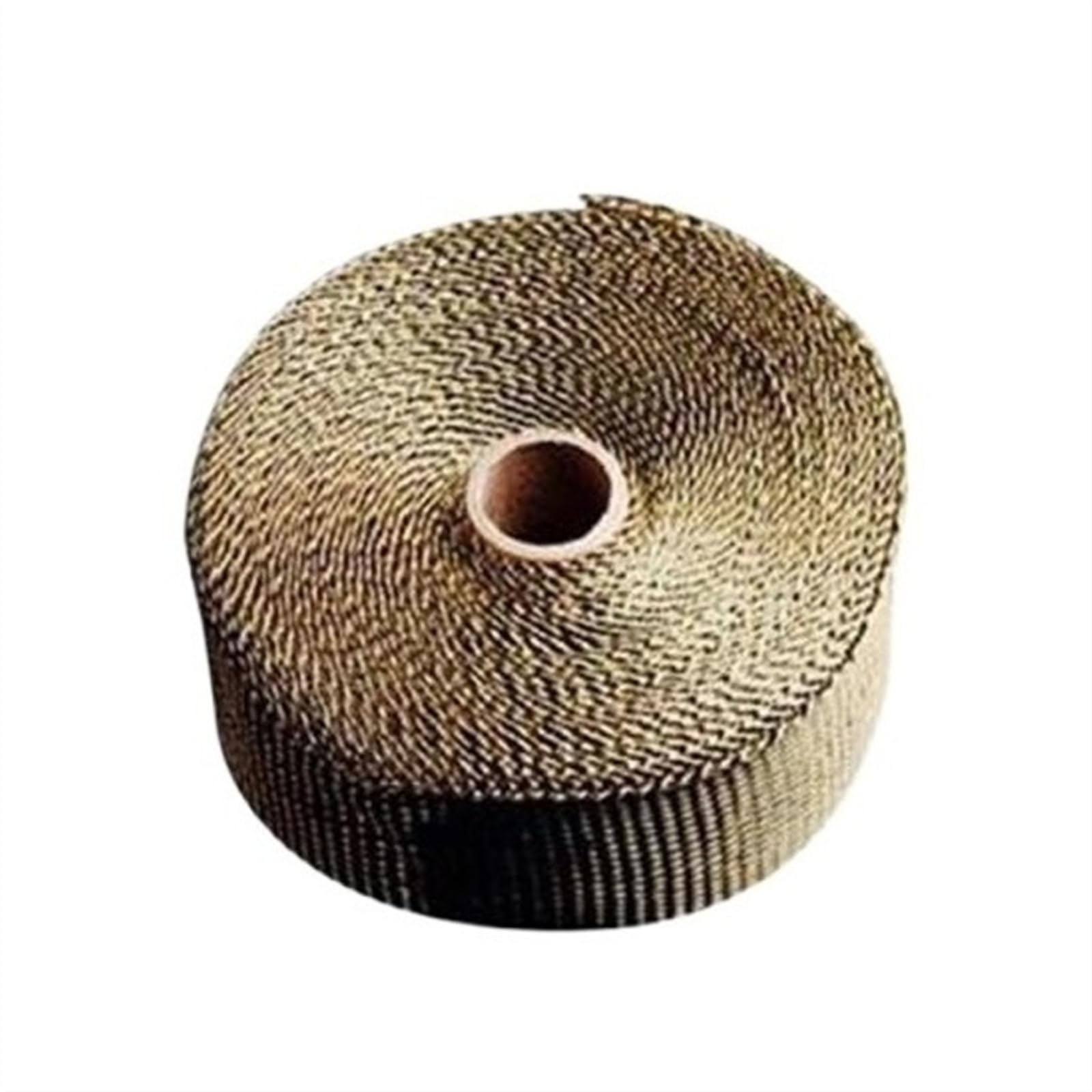 Hitzeschutzband Auspuff,Auspuff Dichtband 5 m Fiberglas-Hitzeschild-Rolle USO apto para Auto, Motorrad, Auspuff, Thermoband, Kopfrohr, Wärmewickelband, Hitzeschild-Rolle(T) von DLZFUDTY