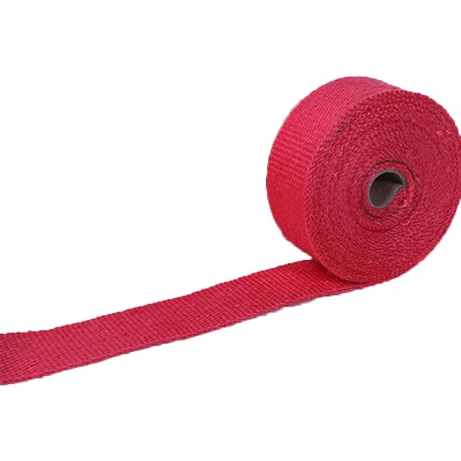Hitzeschutzband Auspuff,Auspuff Dichtband Motorrad Auspuff Wrap Rolle Fiberglas Wärme Rolle Auspuffkrümmer Rohr Wärme Rolle Schutz Auto Zubehör(Red) von DLZFUDTY