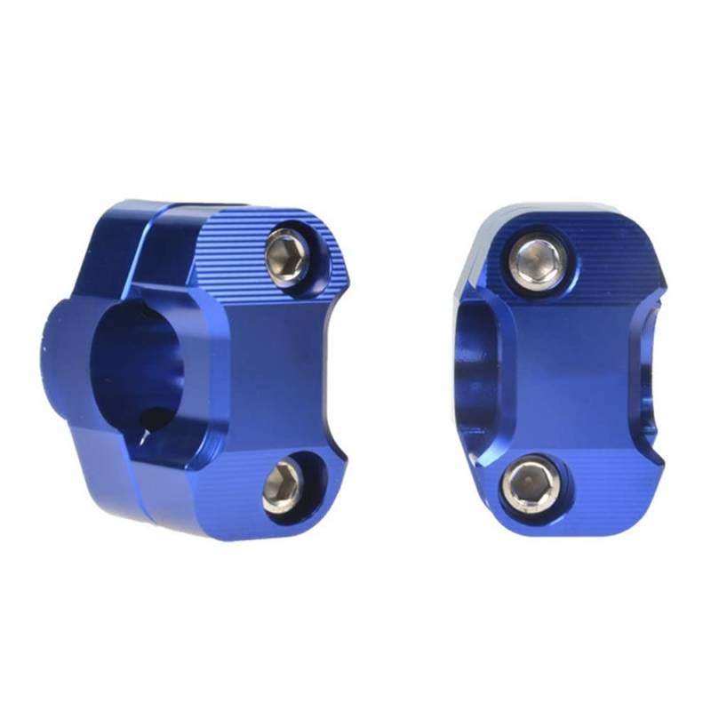 LenkererhöHung Motorrad,Lenkerklemme Motorrad 22mm 28mm Universal Motorrad Lenkerklammern Adapter Lenkrad Lenker Fat Balken Riser Mount(28mm Blue) von DLZFUDTY