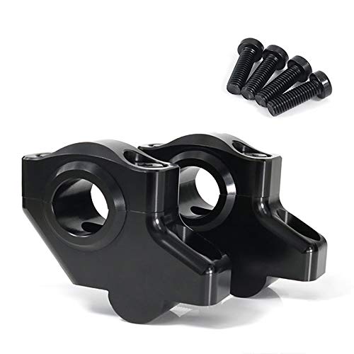 LenkererhöHung Motorrad,Lenkerklemme Motorrad 7/8 "22mm Motorrad-Offset-Lenker-Riser-Riser hob die zurückbewegten Montaging-Riser(Gloss Black) von DLZFUDTY