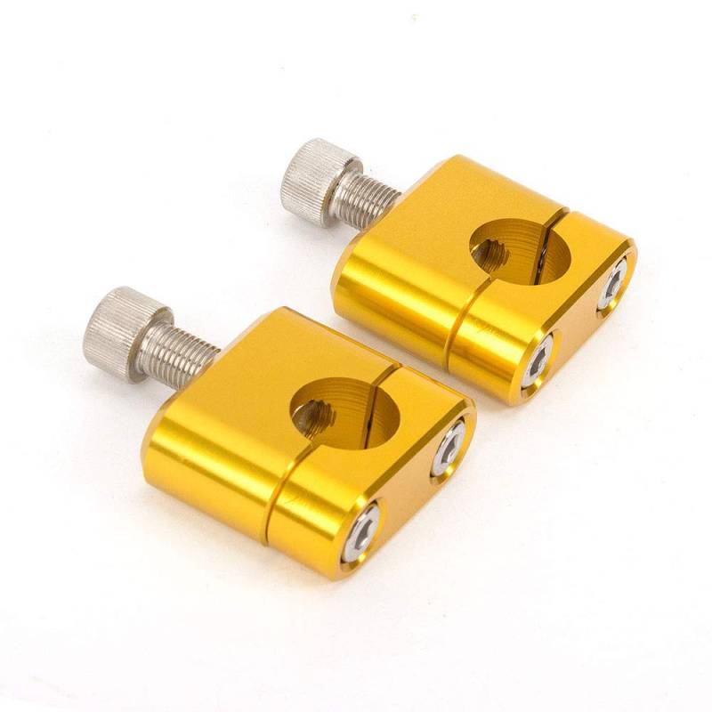 LenkererhöHung Motorrad,Lenkerklemme Motorrad Motorrad-Lenker-Fat-Riser-Halterung-Klemmadapter 7/8 "- 1 1/8"(22mm Gold) von DLZFUDTY