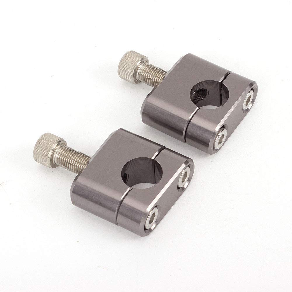 LenkererhöHung Motorrad,Lenkerklemme Motorrad Motorrad-Lenker-Fat-Riser-Halterung-Klemmadapter 7/8 "- 1 1/8"(22mm Grey) von DLZFUDTY