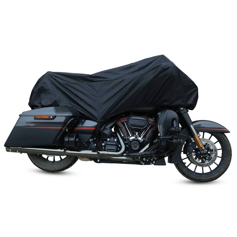 Motorrad Abdeckplane,Motorrad Abdeckplane Outdoor ML XL Motorrad Halbe Abdeckung 210T Universal Outdoor Wasserdicht Staubdicht Regendicht UV Schutz Motorrad bicicletta(L) von DLZFUDTY