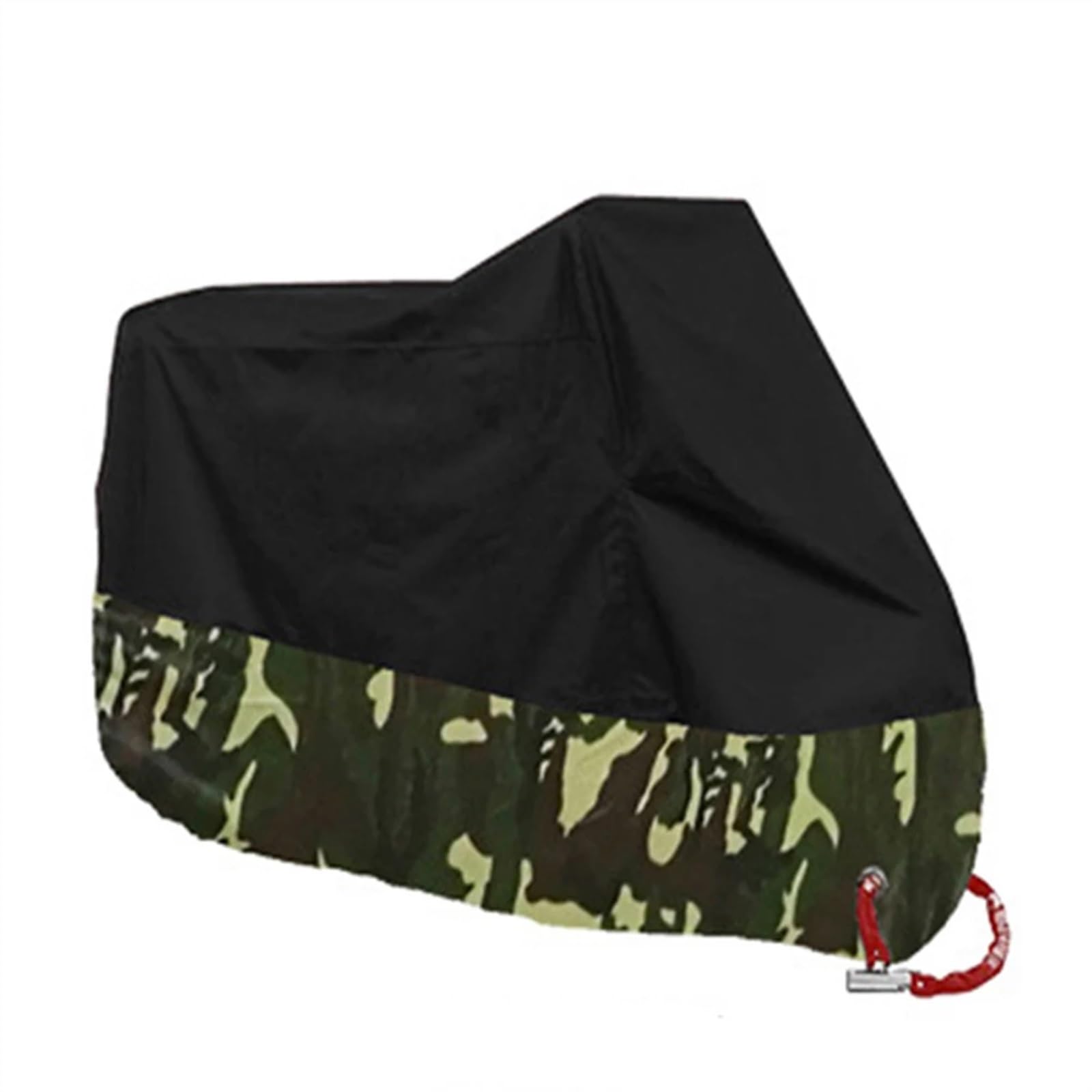 Motorrad Abdeckplane,Motorrad Abdeckplane Outdoor Motorrad Abdeckungen UV Anti Regen wasserdichte Outdoor Motocross Abdeckung Winter(No Lock,4XL for 2301-2600mm) von DLZFUDTY