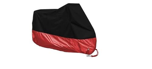 Motorrad Abdeckplane,Motorrad Abdeckplane Outdoor wasserdichte Motorradabdeckung Outdoor Protector Bicicletta Regen Staubschutz Motorrad Motor Moped Roller Abdeckung M-4XL(C,3XL for 221 230cm) von DLZFUDTY