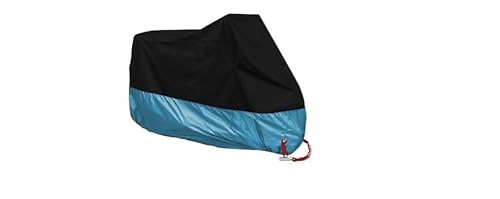 Motorrad Abdeckplane,Motorrad Abdeckplane Outdoor wasserdichte Motorradabdeckung Outdoor Protector Bicicletta Regen Staubschutz Motorrad Motor Moped Roller Abdeckung M-4XL(E,2XL for 211 220cm) von DLZFUDTY