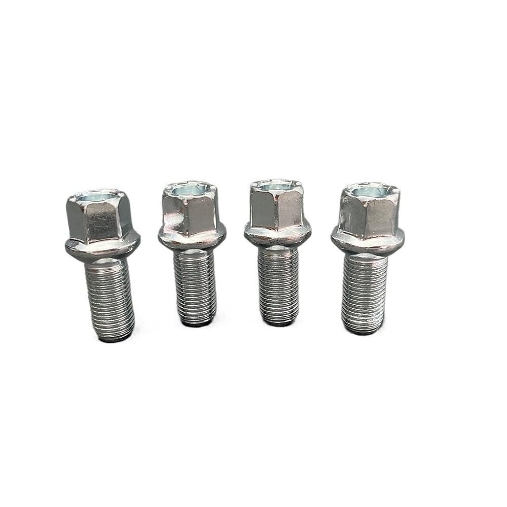 Radmuttern,Radmutter 4 Stück Auto-Radnaben-Reifenschrauben, Schrauben, Silberne Stahlmuttern, Werkzeuge, passend for VW Jetta Bora Golf 6 MK6, passend for Passat B7 CC, passend for Passat Tiguan Radmuttern,Radmutter 4 Stück Auto-Radnaben-Reifenschrauben, Schrauben, Silberne Stahlmuttern, Werkzeuge, passend for VW Jetta Bora Golf 6 MK6, passend for Passat B7 CC, passend for Passat Tiguan von DLZFUDTY