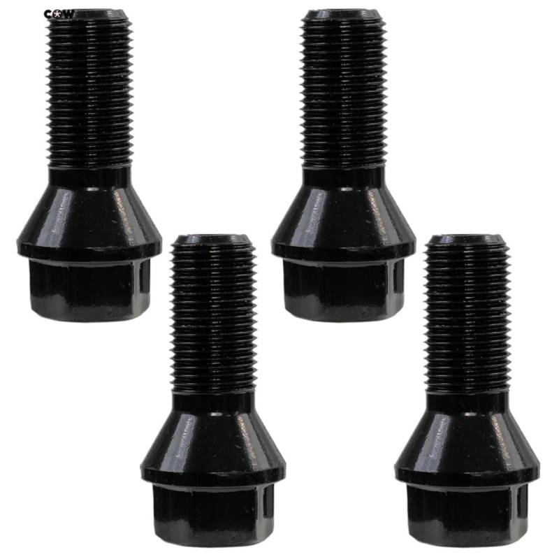 Radmuttern,Radmutter 4 stücke 36136781151 Auto Radschrauben Mutter Schwarz Stahl Rad Zubehör Teile Fit Verwenden for BMW X1 X2 X3 X4 X5 X6 E70 E71 F20 F25 320i M8 von DLZFUDTY
