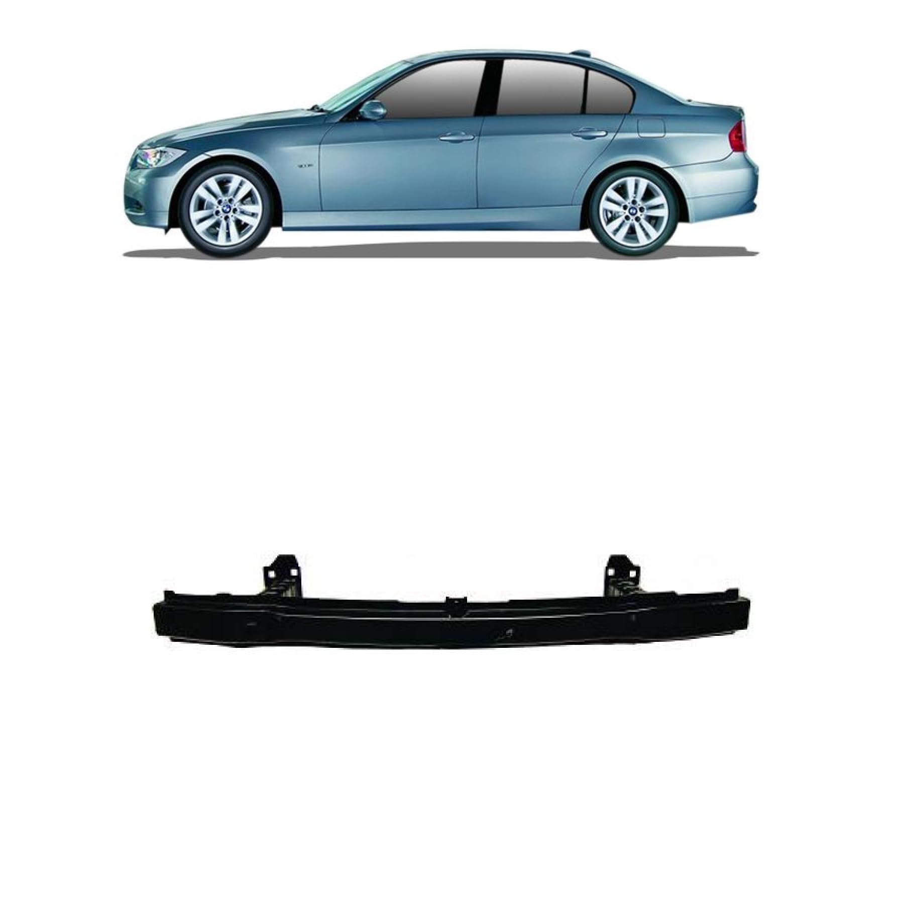 Aufpralldämpfer Träger Stahl Stoßfänger vorne kompatibel für BMW 3er (E90) Touring (E91) DM Autoteile 136926 von DM Autoteile