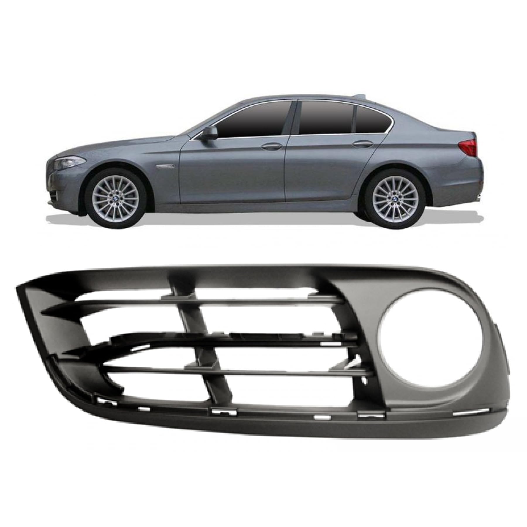 DM Autoteile 100394 Nebelscheinwerfer Gitter vorne rechts kompatibel für BMW 5er Touring F10 Facelift 2013-2016 DM Autoteile 100394 Nebelscheinwerfer Gitter vorne rechts kompatibel für BMW 5er Touring F10 Facelift 2013-2016 von DM Autoteile