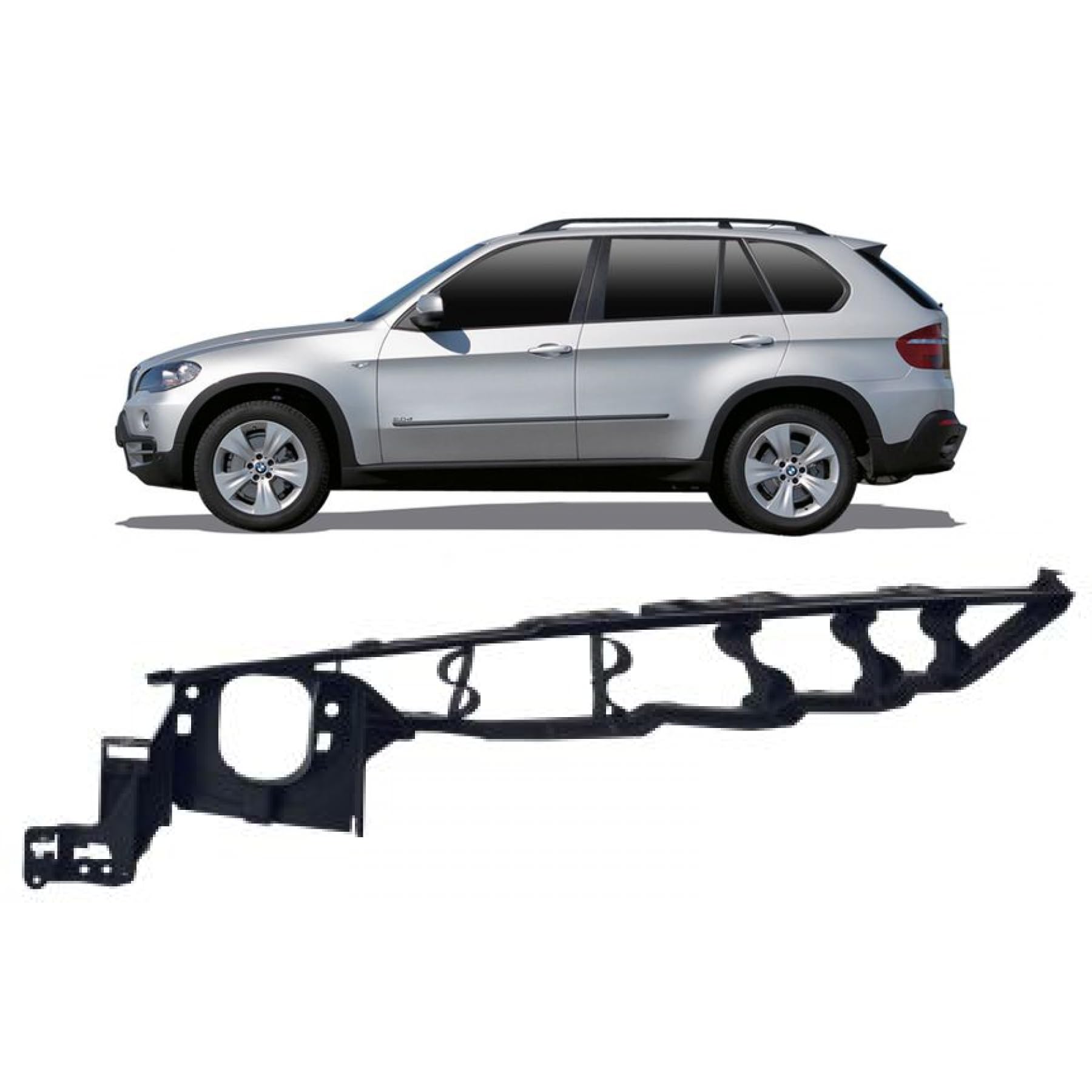 DM Autoteile 102365 Frontgerüst Schlossträger Frontblech vorne links kompatibel für BMW X5 (E70) von DM Autoteile