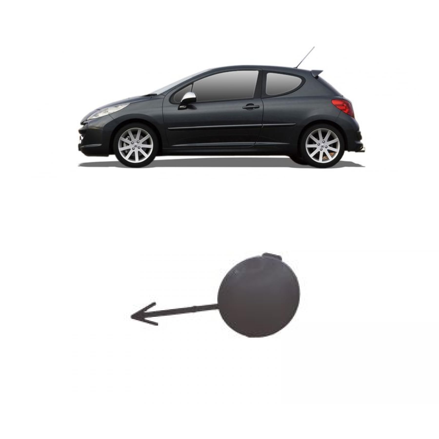 DM Autoteile 105818 Abschlepphaken Abdeckung vorne links kompatibel für Peugeot 207 207+ 207 CC SW 06-15 DM Autoteile 105818 Abschlepphaken Abdeckung vorne links kompatibel für Peugeot 207 207+ 207 CC SW 06-15 von DM Autoteile