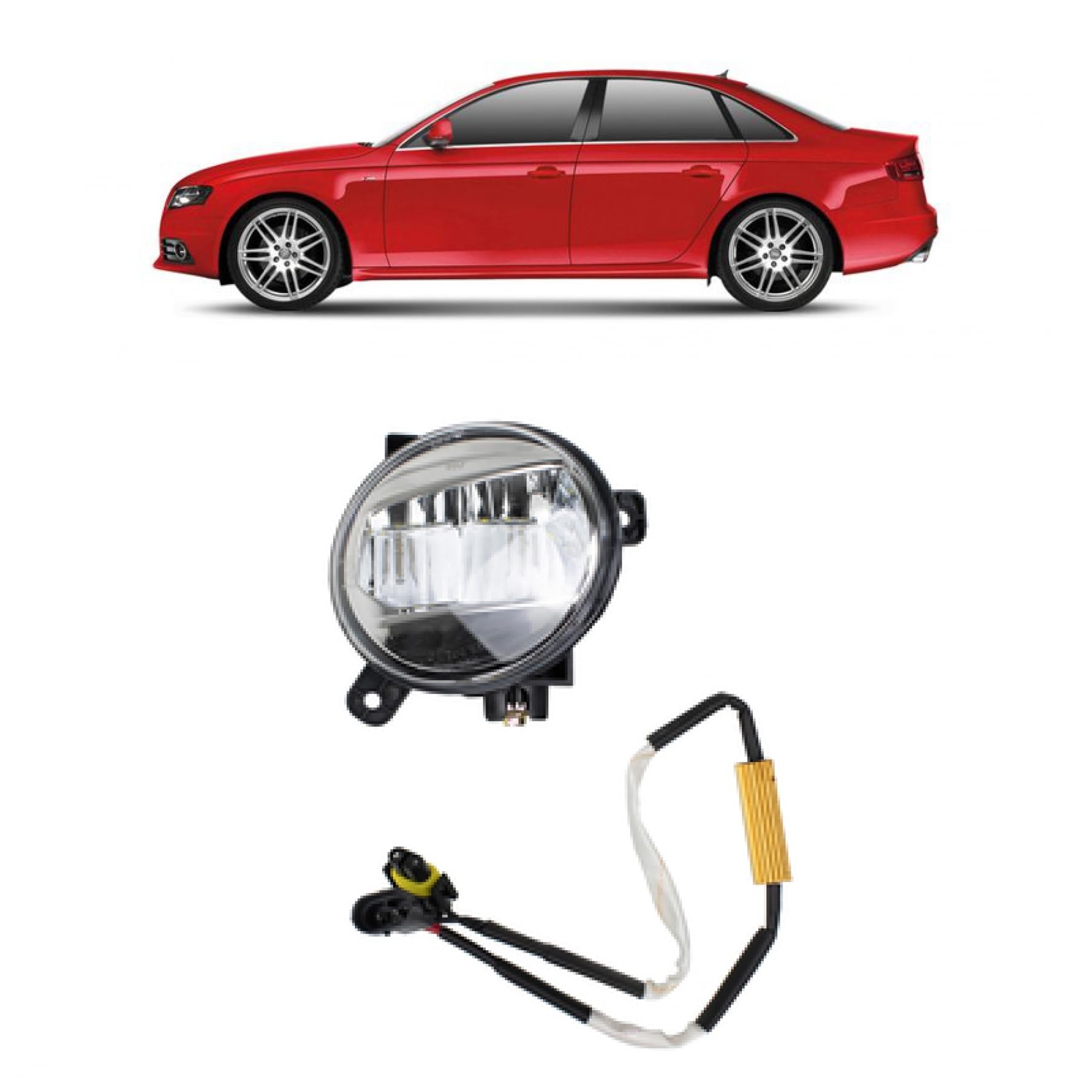 DM Autoteile 107875 Nebelscheinwerfer rechts LED kompatibel für Audi A4 B8 8K2 Avant 8K5 Q5 8RB Seat Exeo ST von DM Autoteile