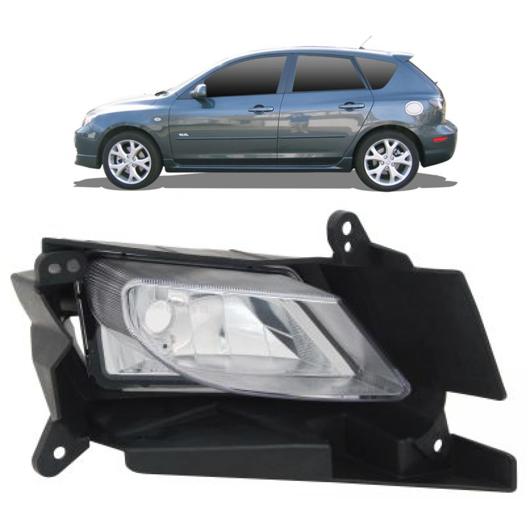 DM Autoteile 108392 Nebelscheinwerfer Nebelleuchte Nebellicht NSW links kompatibel für Mazda 3 (BL) von DM Autoteile