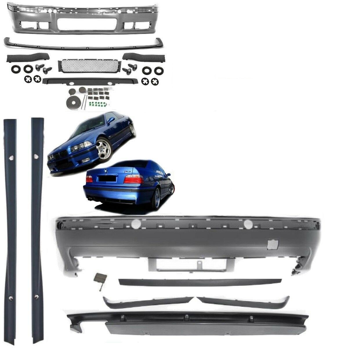 DM Autoteile 1101 STOßSTANGE Bodykit KOMPLETT+ZUBEHÖR PASST FÜR ALLE BMW E36 MODELLE + M3 M PAKET DM Autoteile 1101 STOßSTANGE Bodykit KOMPLETT+ZUBEHÖR PASST FÜR ALLE BMW E36 MODELLE + M3 M PAKET von DM Autoteile