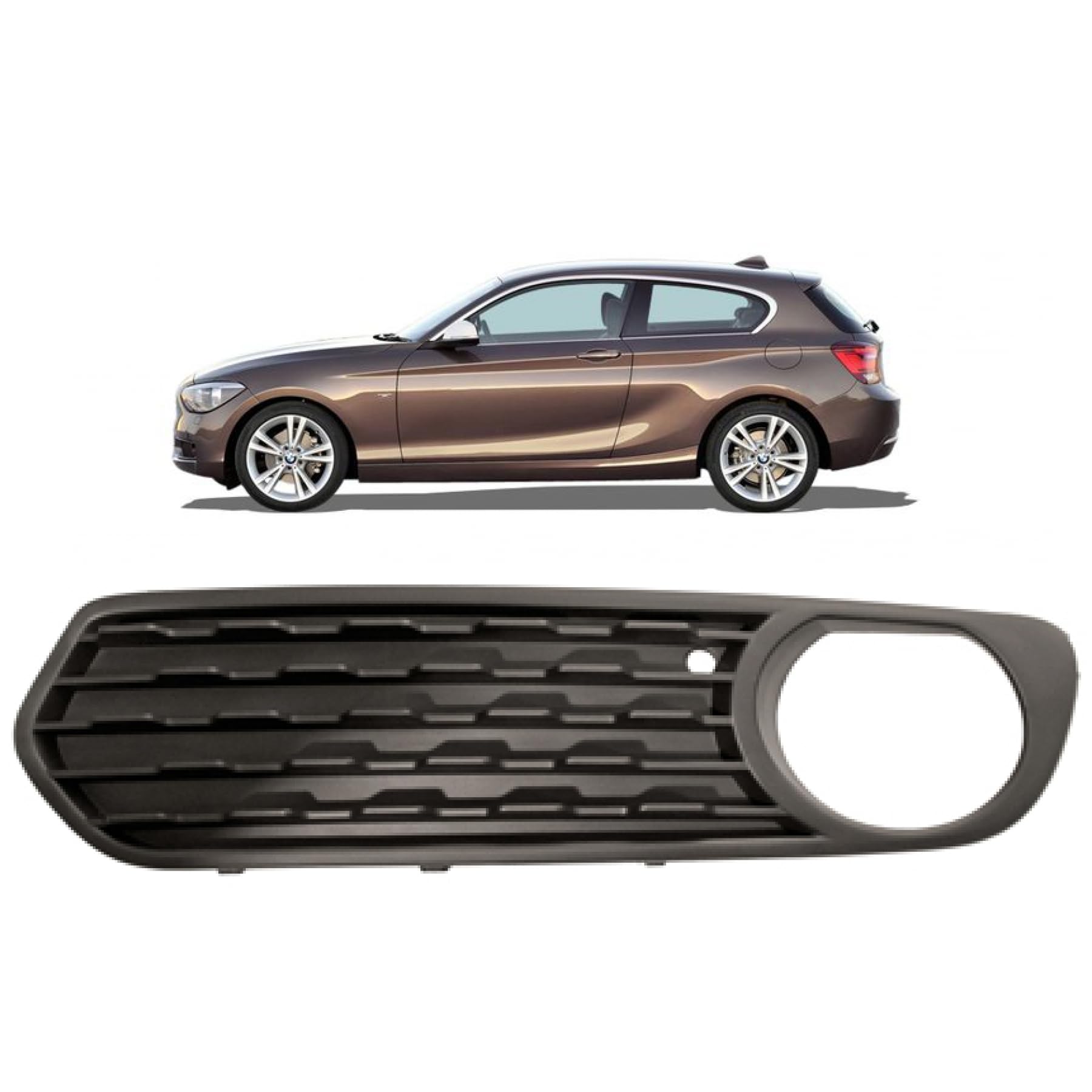 DM Autoteile 116030 Nebelscheinwerfer Gitter Blende links kompatibel für BMW 1er F20 F21 Vorfacelift 2011-2015 DM Autoteile 116030 Nebelscheinwerfer Gitter Blende links kompatibel für BMW 1er F20 F21 Vorfacelift 2011-2015 von DM Autoteile