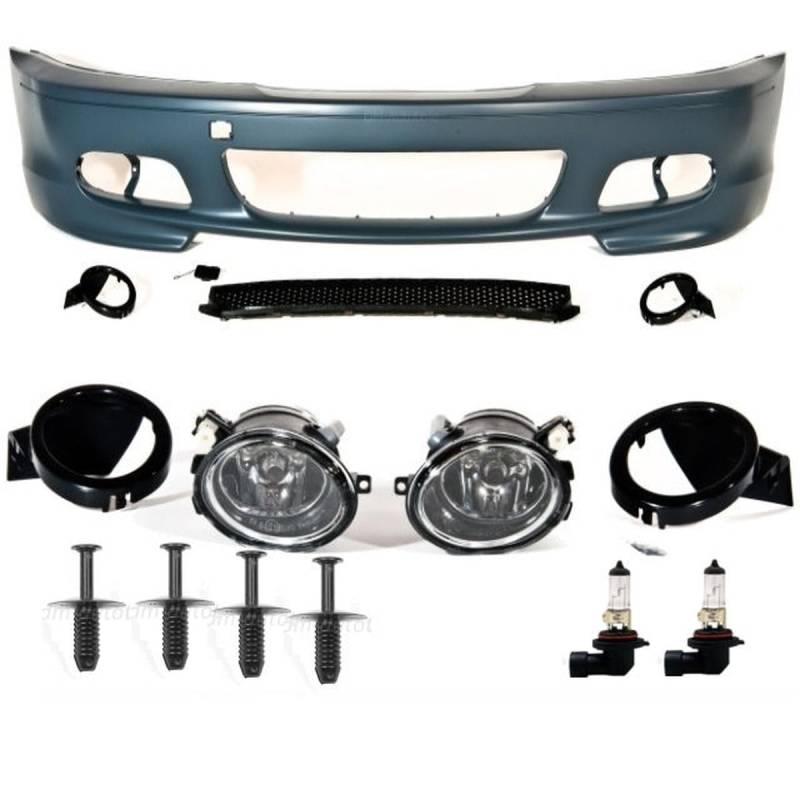 DM Autoteile 12002 Sport Stoßstange Stoßfänger vorne+NSW für M-Paket M +kompatibel für BMW E46 2/3 Türer von DM Autoteile