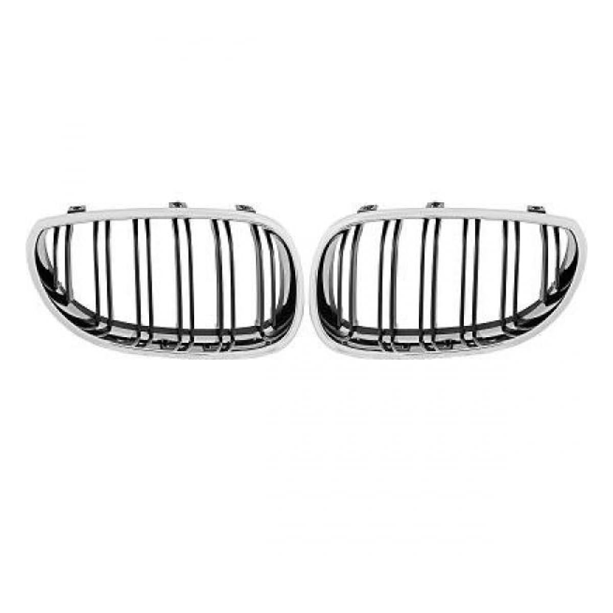 DM Autoteile 136969 Doppelsteg Kühlergrill Grill Set Schwarz Chrom kompatibel für BMW 5er E60 E61 alle Modelle DM Autoteile 136969 Doppelsteg Kühlergrill Grill Set Schwarz Chrom kompatibel für BMW 5er E60 E61 alle Modelle von DM Autoteile