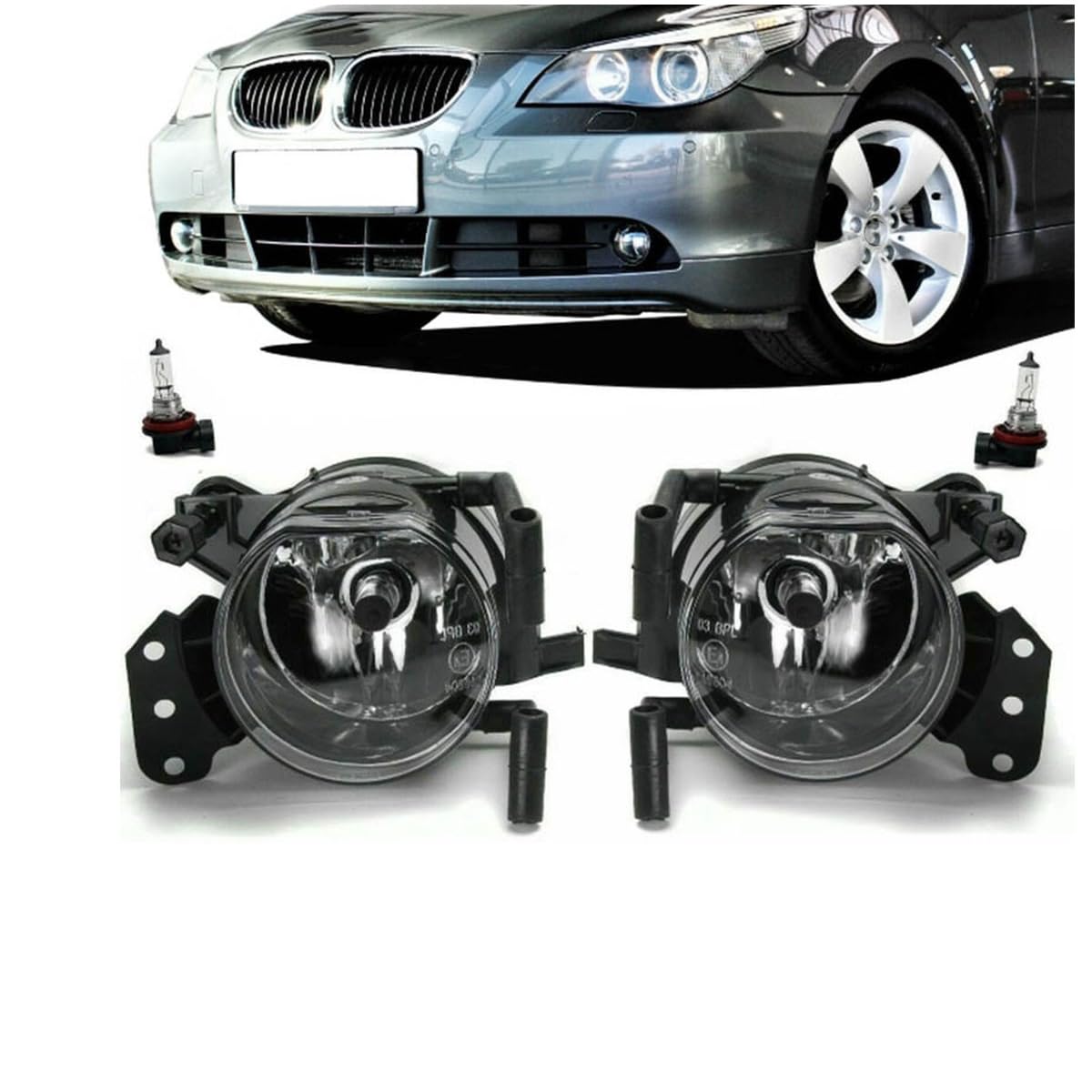 DM Autoteile 1401 Satz HB4 Nebelscheinwerfer kompatibel für BMW E60 E61 E90 E91 E63 E64 X3 E83 auch M von DM Autoteile
