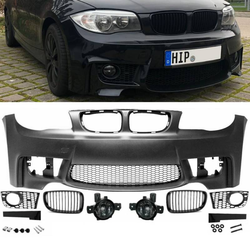 DM Autoteile 1914 Sport Stoßstange vorne kompatibel für BMW E81 E82 E87 E88 nicht M+ Nebel Smoke+ ABE* von DM Autoteile