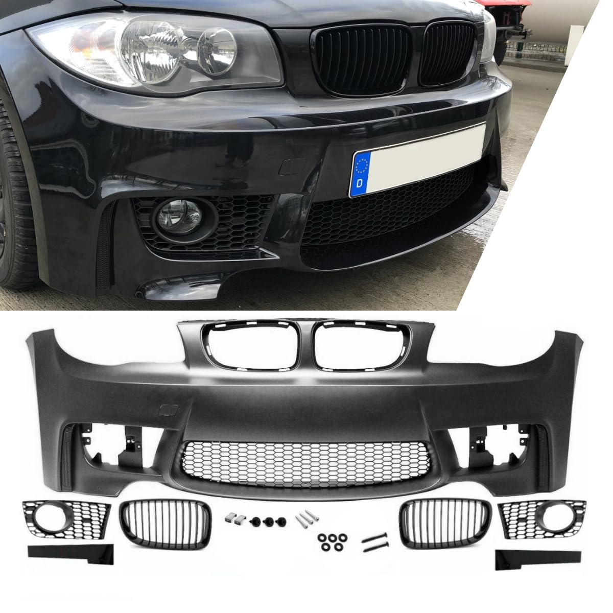 DM Autoteile 1906 Front Stoßstange + Grill Schwarz kompatibel für BMW 1er E81 E82 E87 E88 nicht M +ABE DM Autoteile 1906 Front Stoßstange + Grill Schwarz kompatibel für BMW 1er E81 E82 E87 E88 nicht M +ABE von DM Autoteile