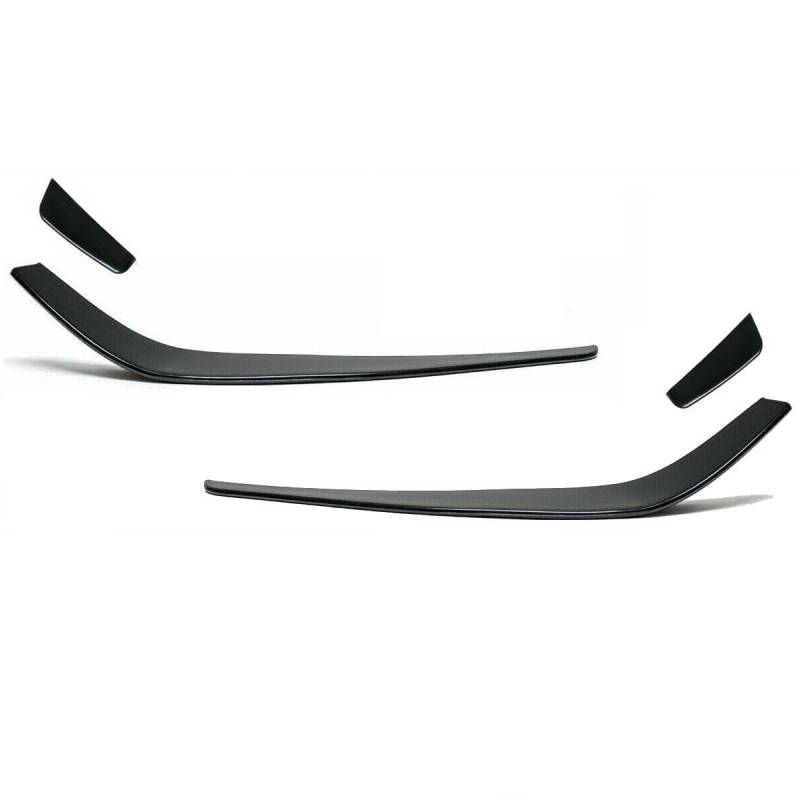 DM Autoteile 2719 Spoiler Flaps Flips für Mercedes CLA-Klasse W117 AMG Line, Schwarz, Satin Matt, ABS, Einschraubbar, Selbstklebend, vorne rechts & links von DM Autoteile